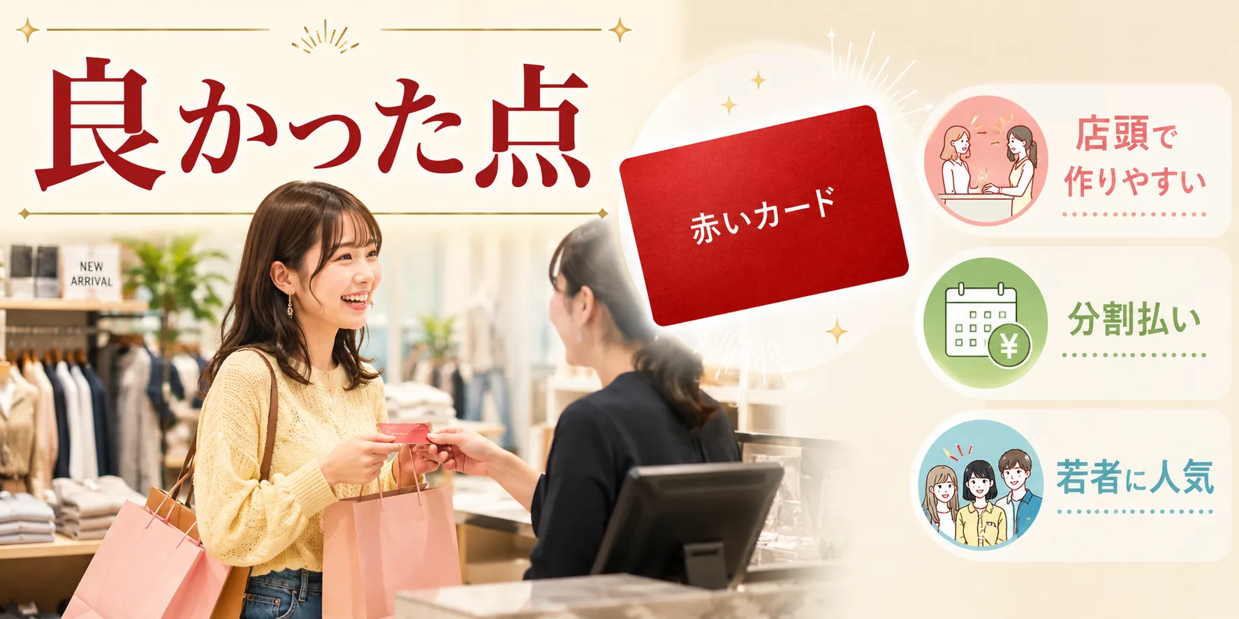 丸井の赤いカードの良かった点